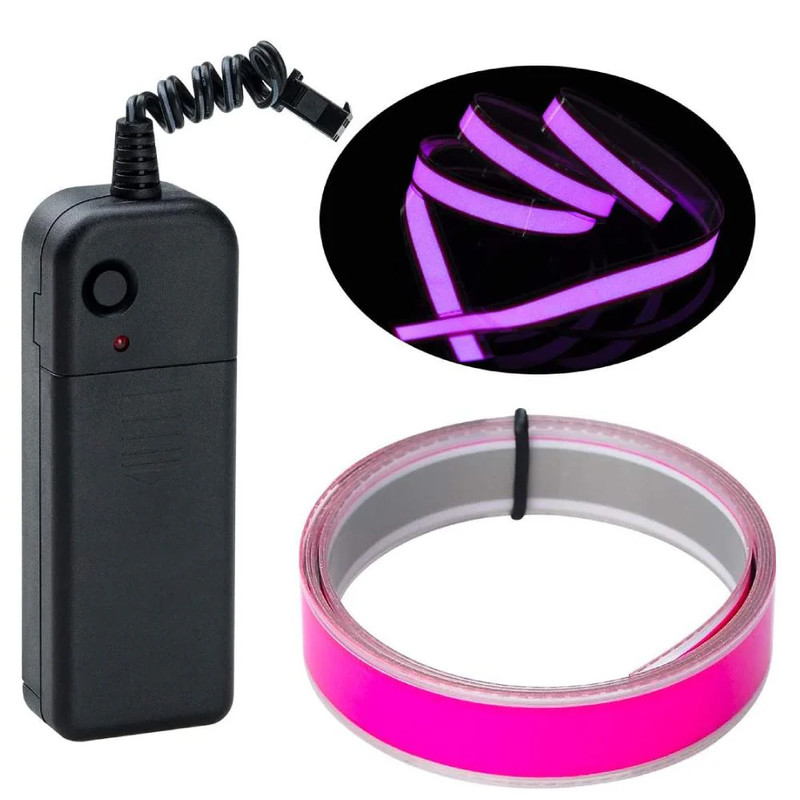 Lychee 1M Neon Glowing Strobing Electroluminescent - Pink - إضاءة